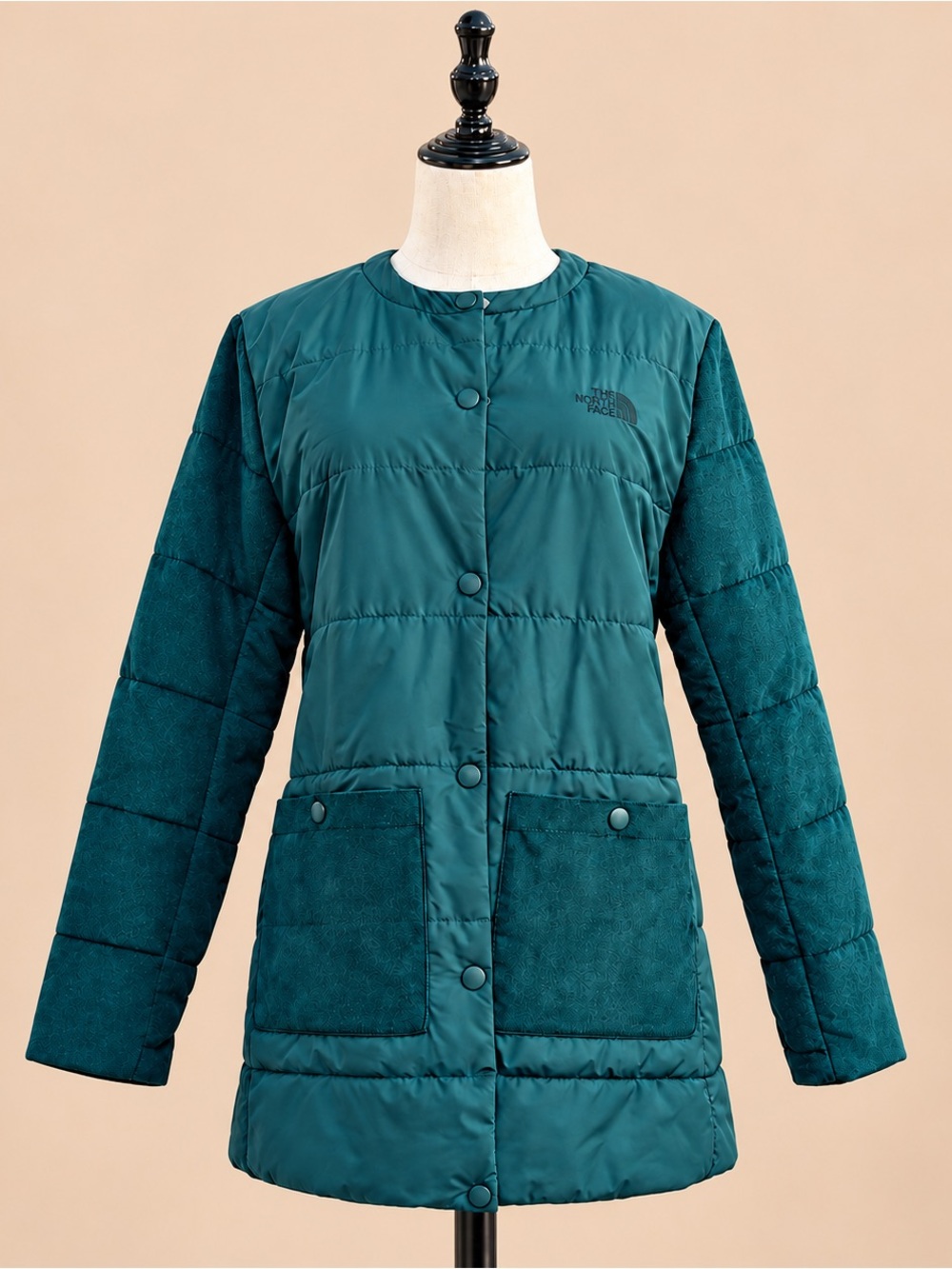 The North Face Ponderosa Green Mixed Media Puffer Jacket NWT Women’s M